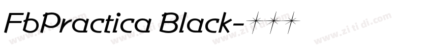 FbPractica Black字体转换